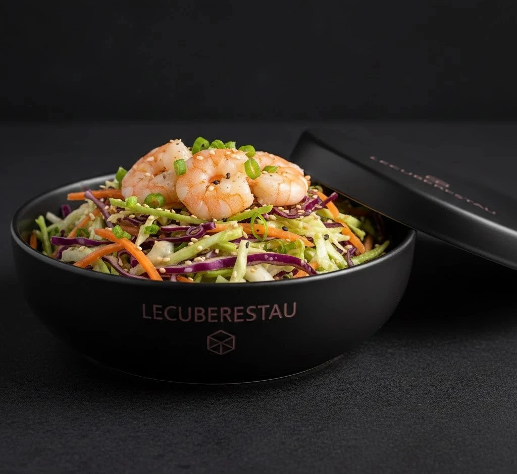 Salade de choux crevettes